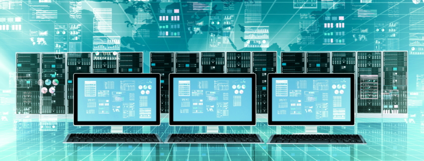 Illustration of cloud, hybrid, and on-premise IT systems showcasing their unique features and benefits.